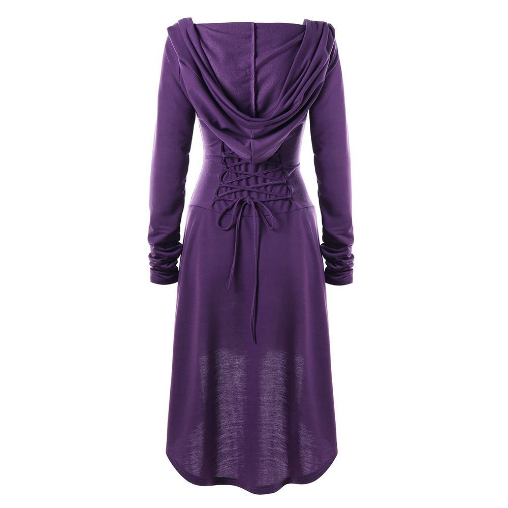 Tebuti™ Long Sleeve Lace-up Dress