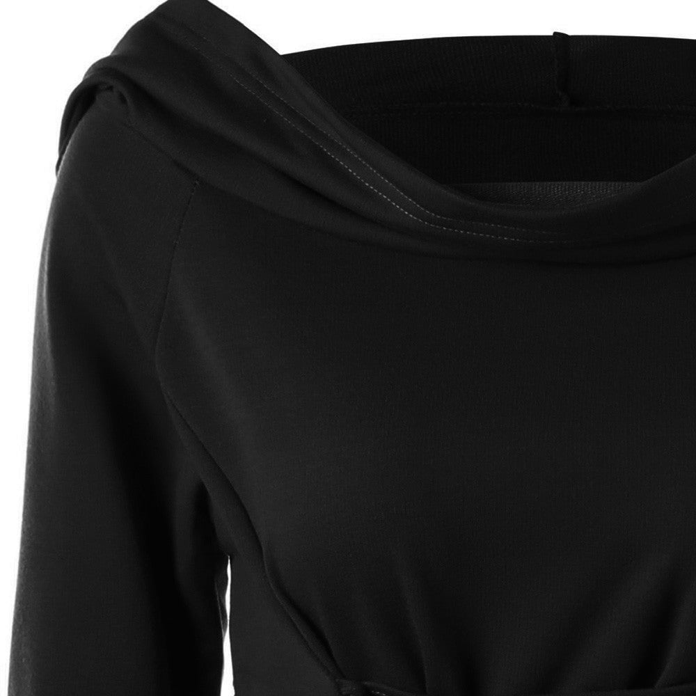 Tebuti™ Long Sleeve Lace-up Dress
