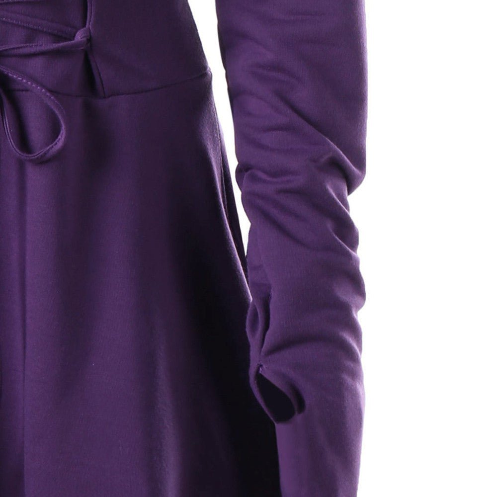 Tebuti™ Long Sleeve Lace-up Dress