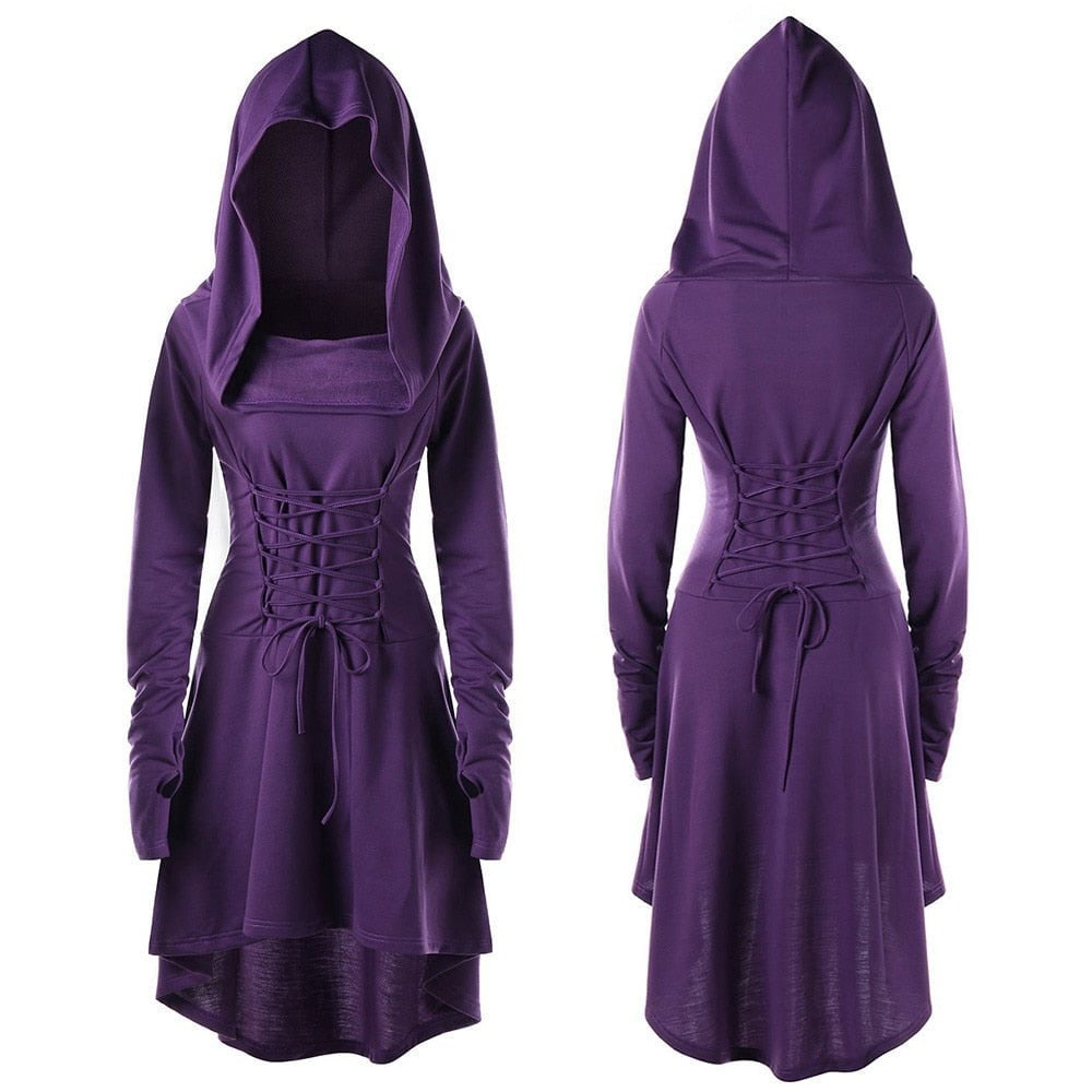 Tebuti™ Long Sleeve Lace-up Dress