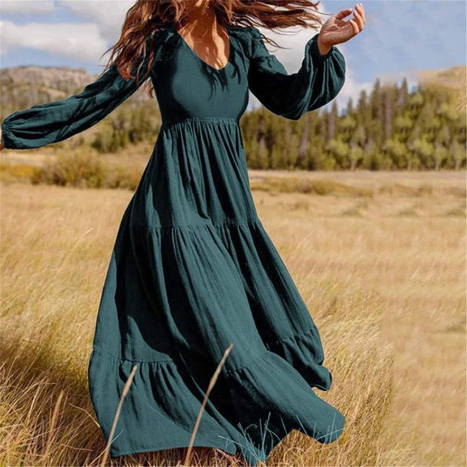 Tebuti™ Loose Long Dress