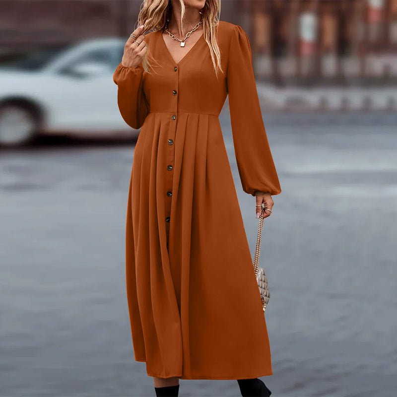 Tebuti™ Vintage Long Sleeve Dress