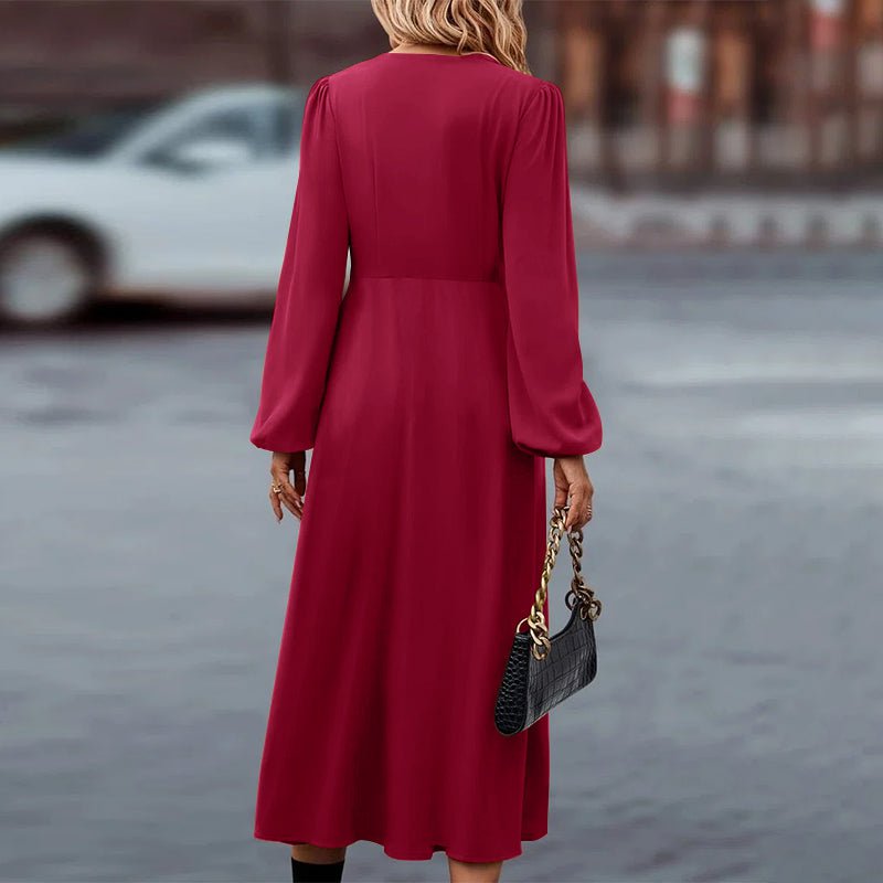 Tebuti™ Vintage Long Sleeve Dress