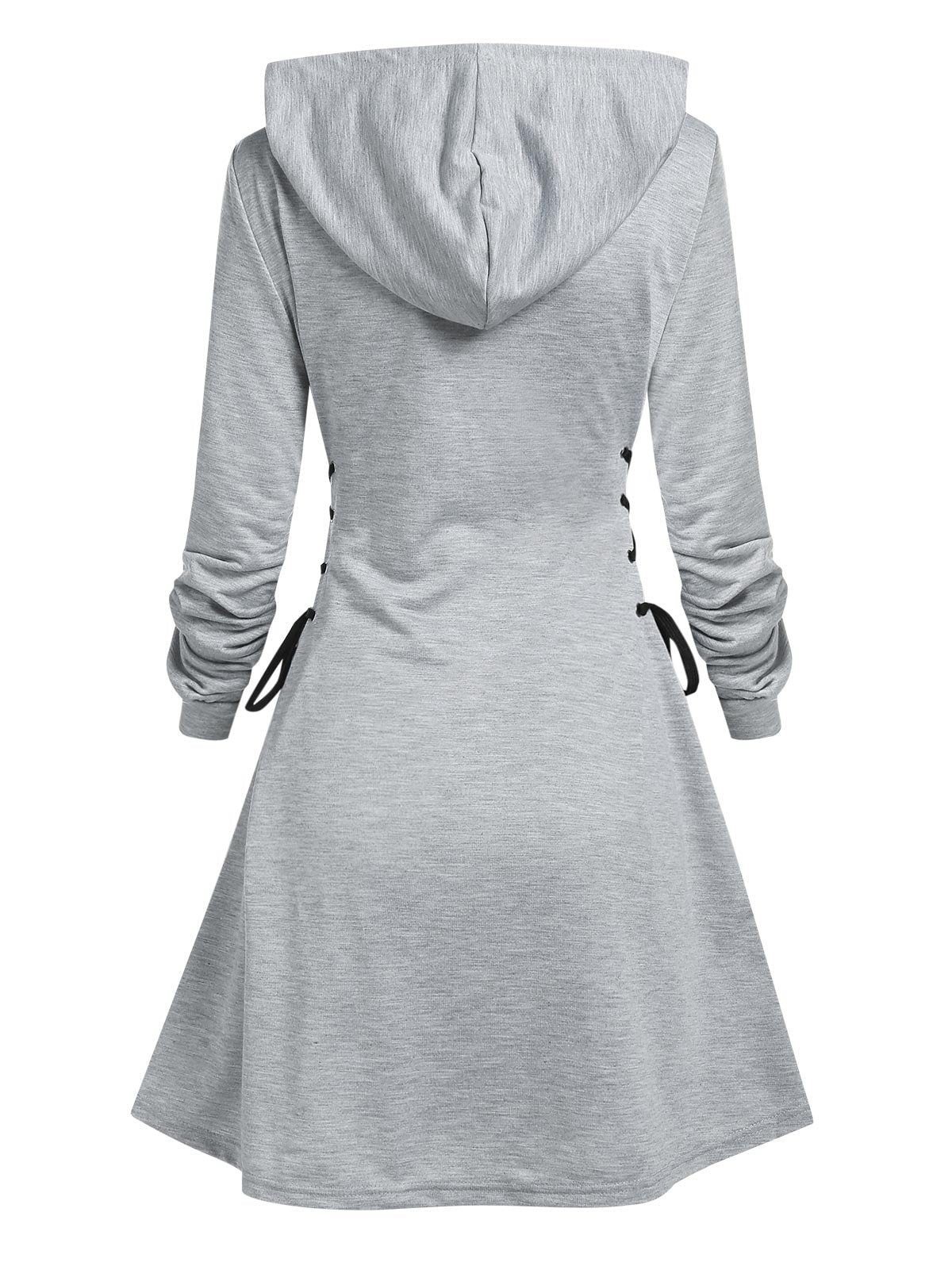 Tebuti™ Long Hooded Dress-Hoodie