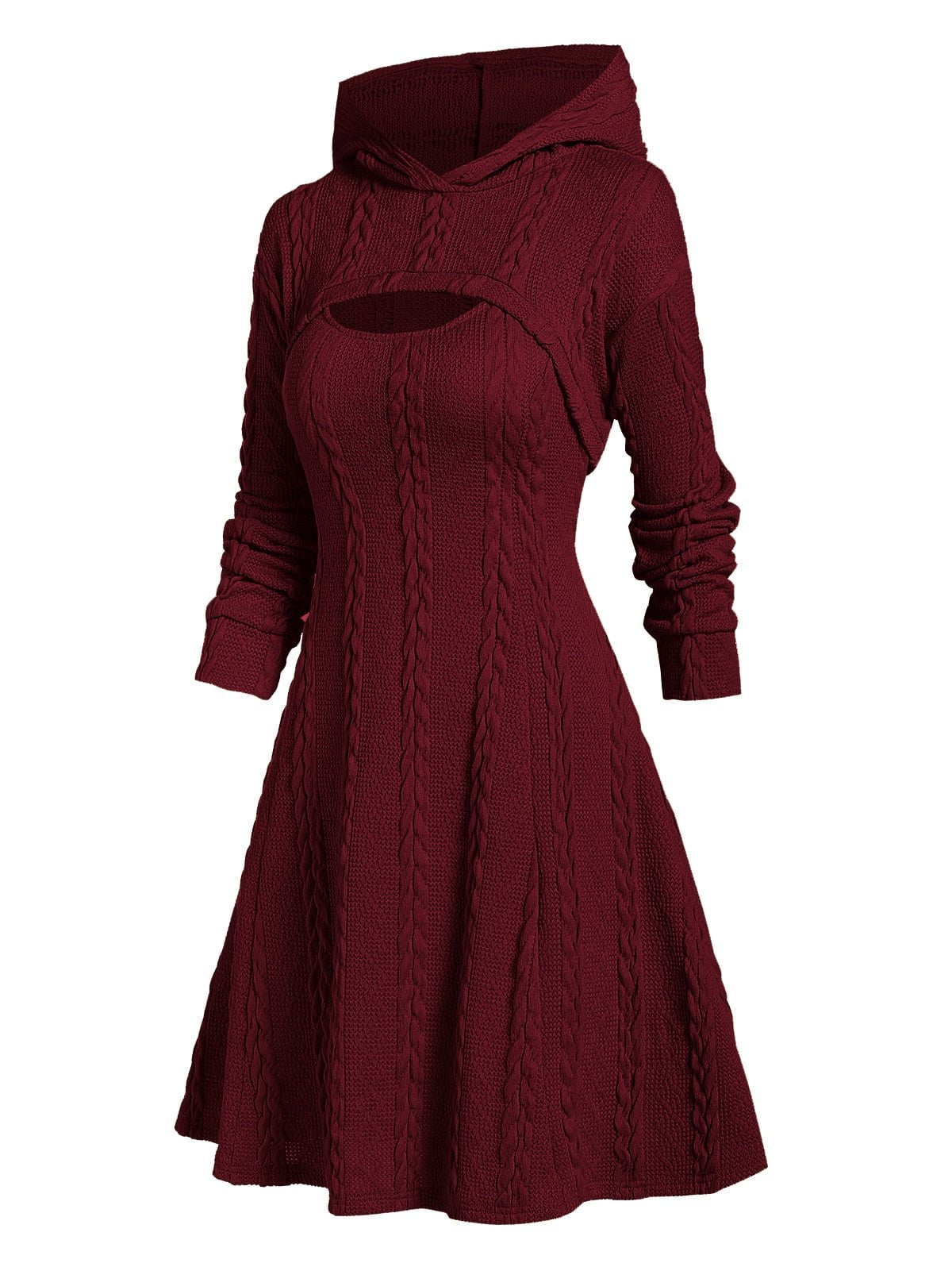 Tebuti™ Hooded Long Sleeve Dress Set