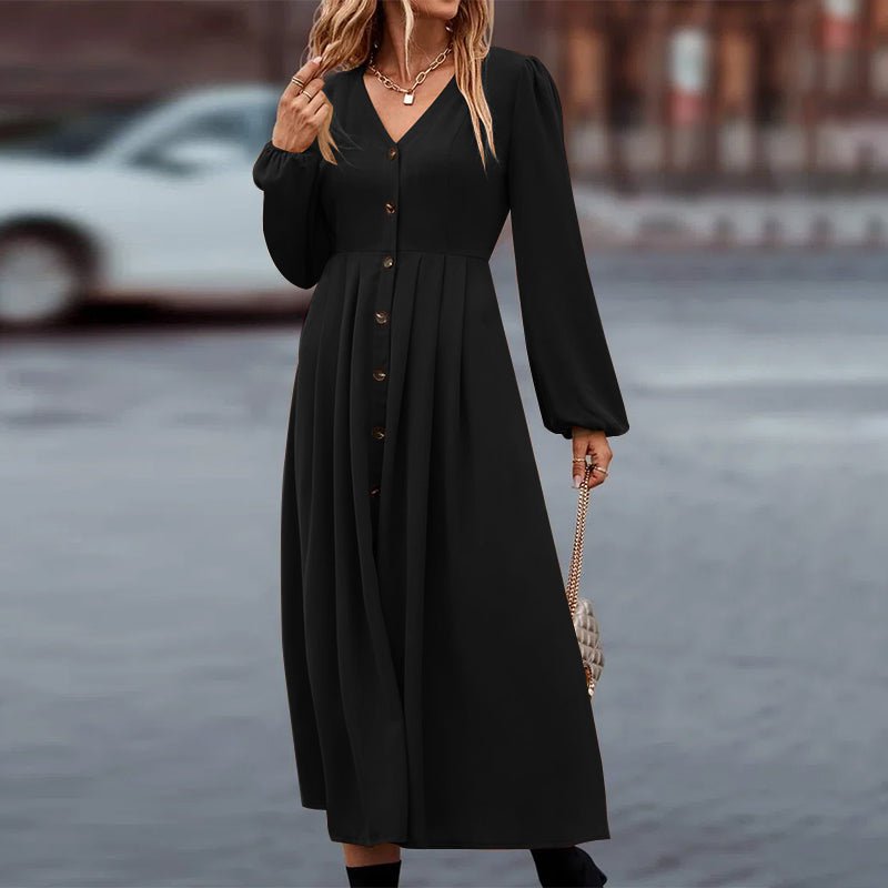 Tebuti™ Vintage Long Sleeve Dress