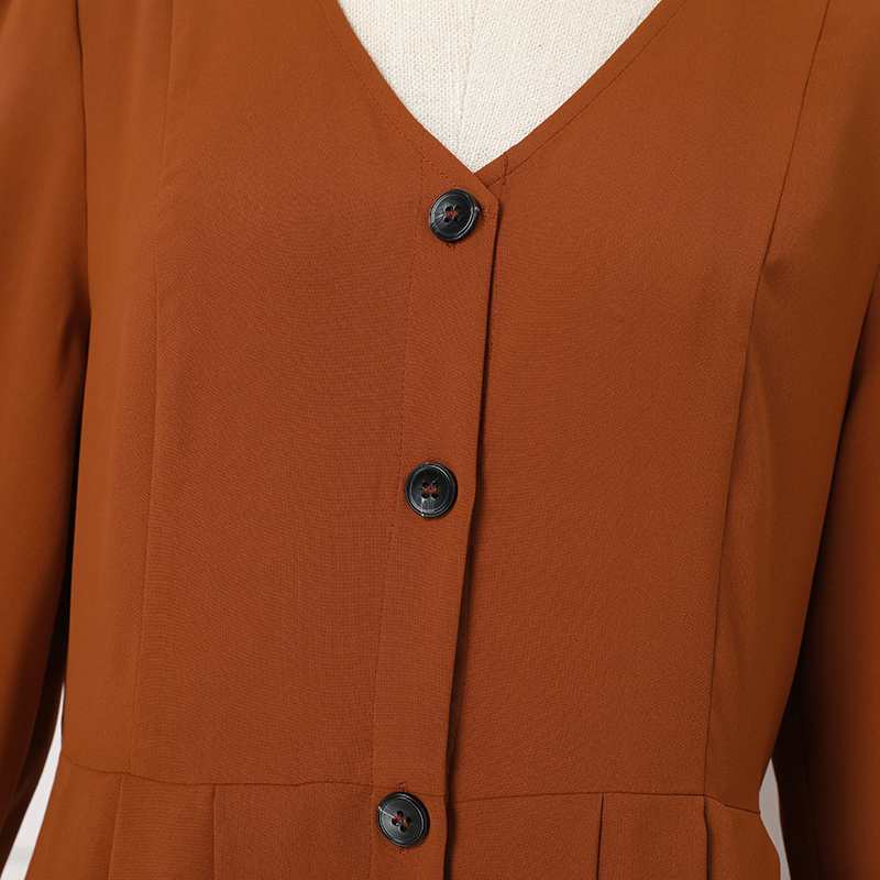 Tebuti™ Vintage Long Sleeve Dress