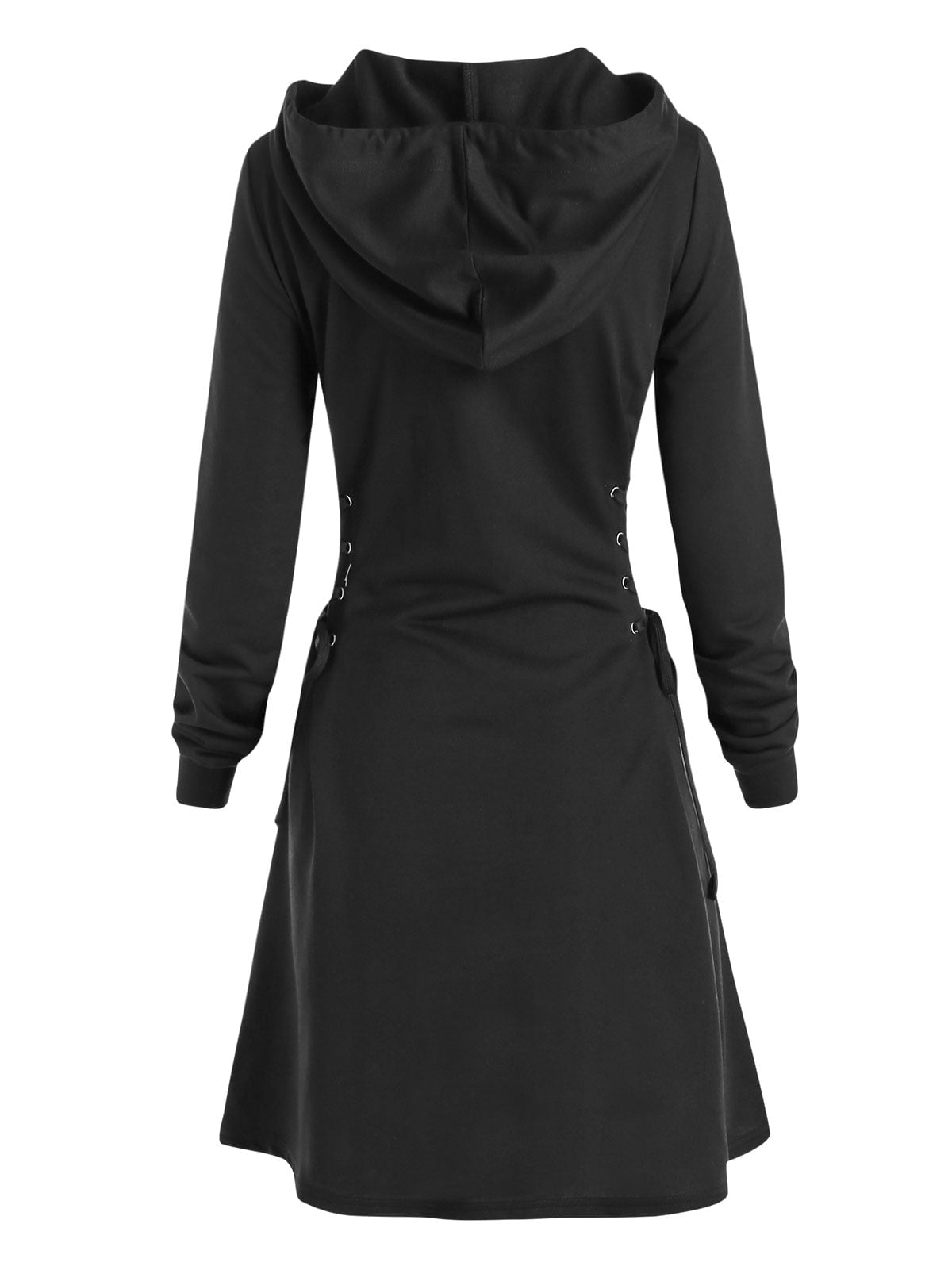 Tebuti™ Long Hooded Dress-Hoodie