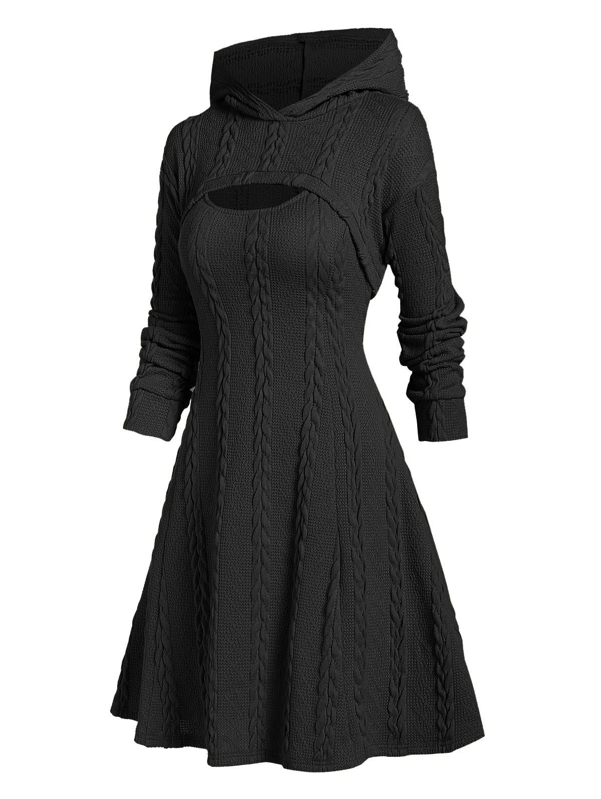 Tebuti™ Hooded Long Sleeve Dress Set