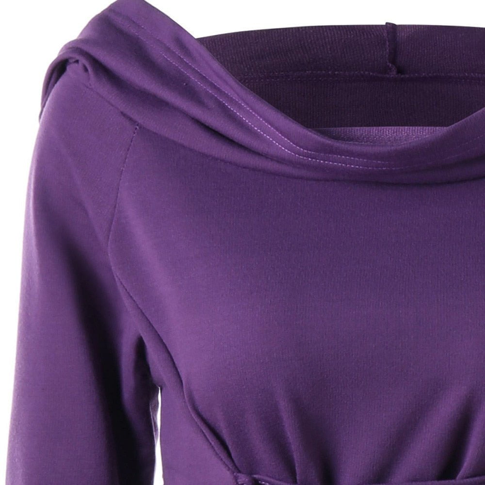 Tebuti™ Long Sleeve Lace-up Dress