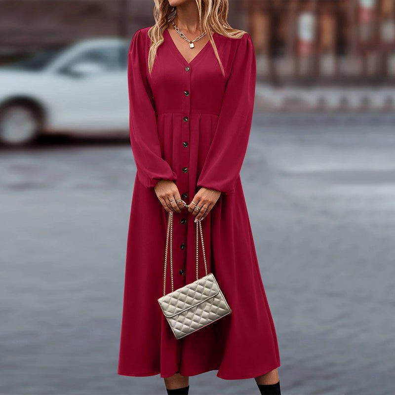Tebuti™ Vintage Long Sleeve Dress