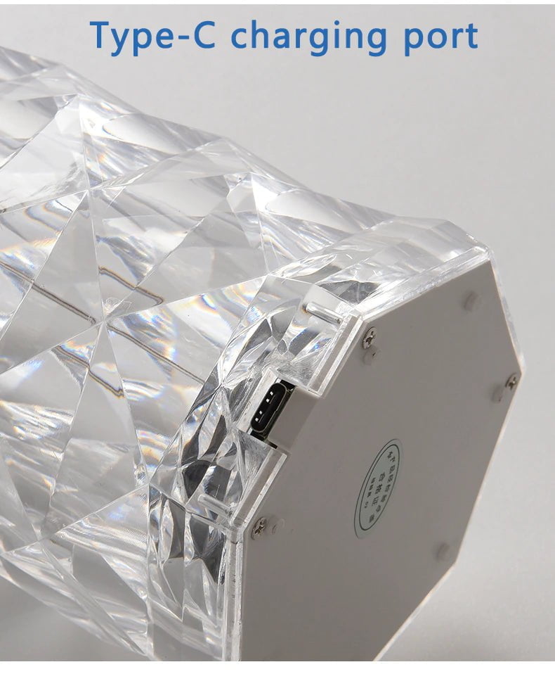 TEBUTI™ Rose Crystal Lamp