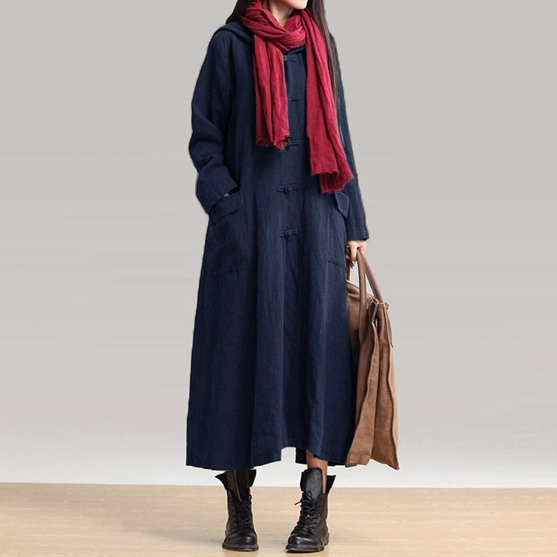 Vintage Autumn Long Sleeve Dress