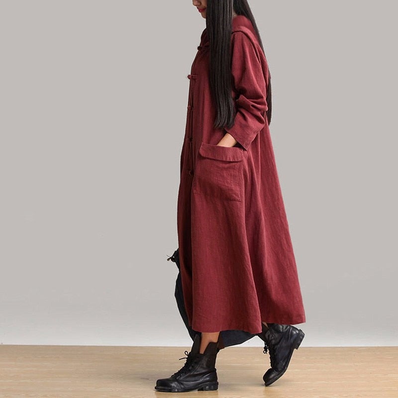 Vintage Autumn Long Sleeve Dress