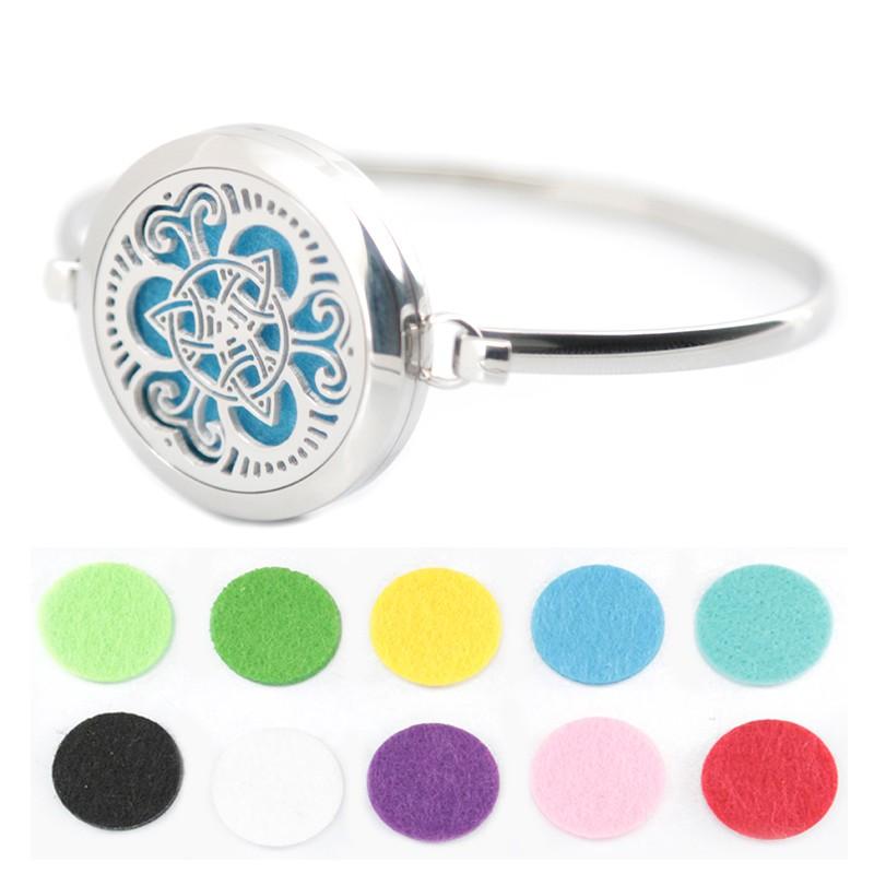 Triquetra Knot Aromatherapy Diffuser Bracelet