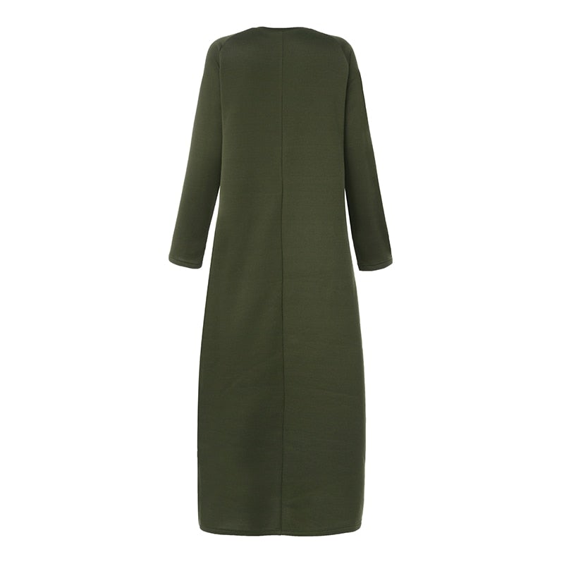 TEBUTI™ Warm Winter Sweatshirt Dress