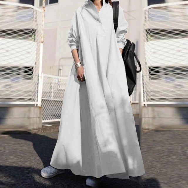 Vintage Autumn Long Sleeve Dress