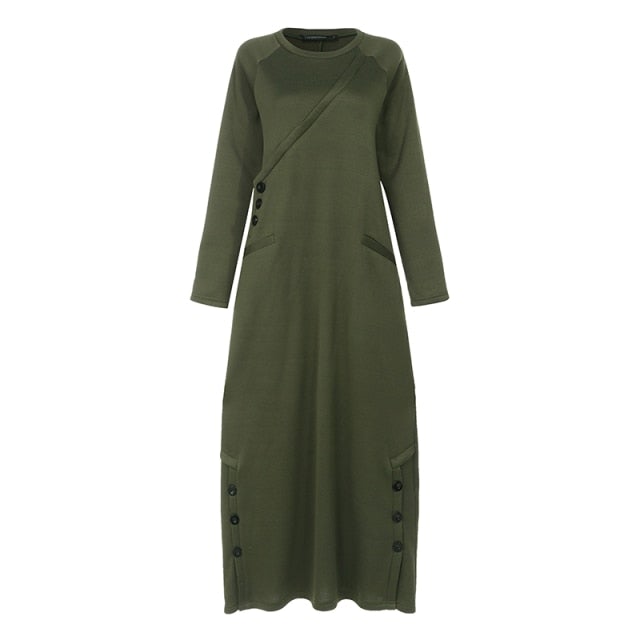 TEBUTI™ Warm Winter Sweatshirt Dress