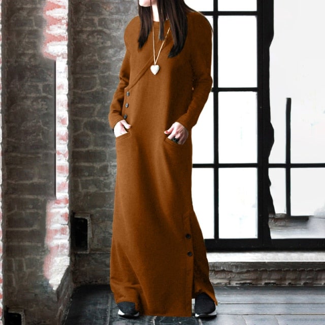 TEBUTI™ Warm Winter Sweatshirt Dress