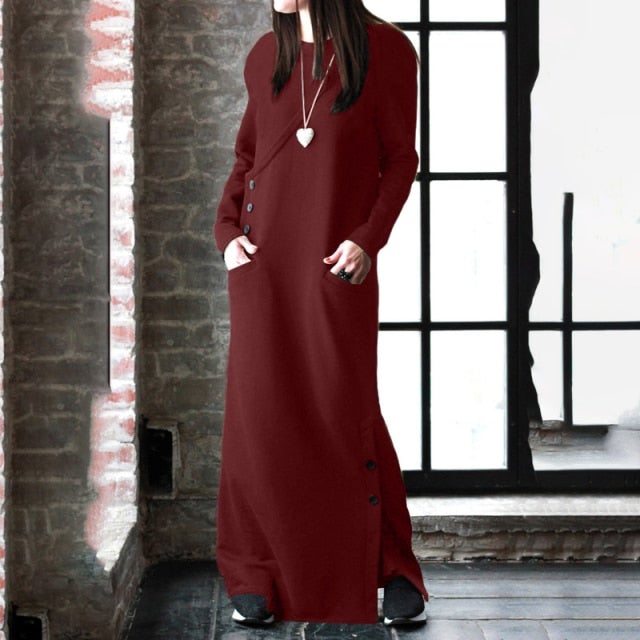 TEBUTI™ Warm Winter Sweatshirt Dress