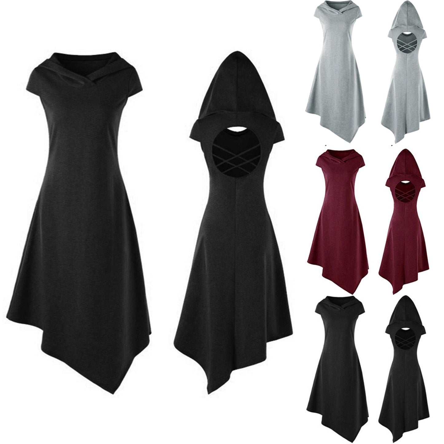 Women Medieval Hooded Cloak