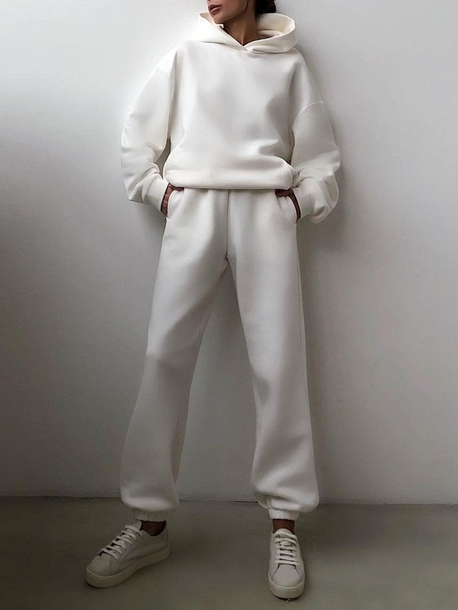 Womens Autumn Oversized Two Piece Sweatshirt Set