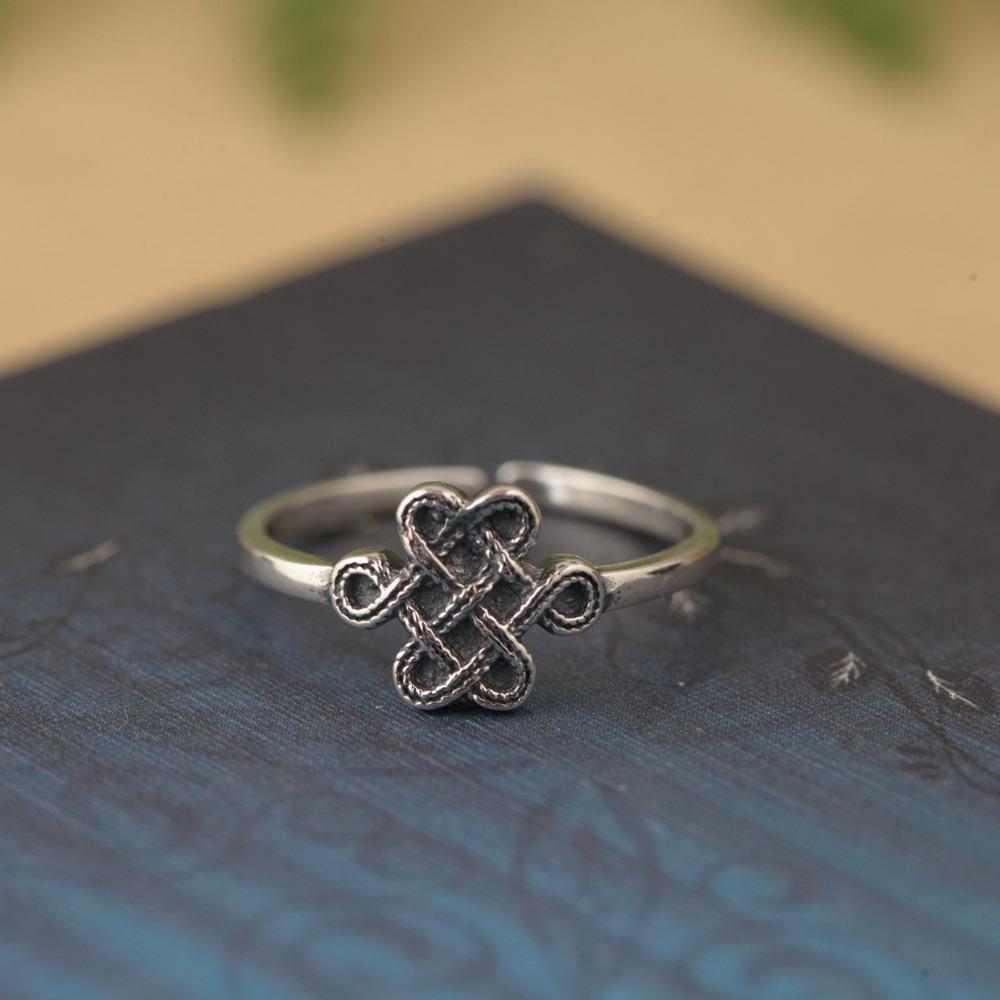 Open Sterling Silver Celtic Knot Ring
