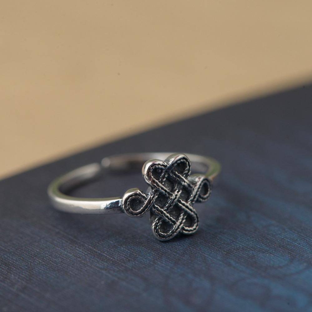 Open Sterling Silver Celtic Knot Ring