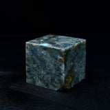 Self-Standing Natural Labradorite Cube Crystal Stone