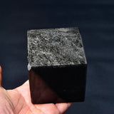 Natural Silver Sheen Obsidian Cube