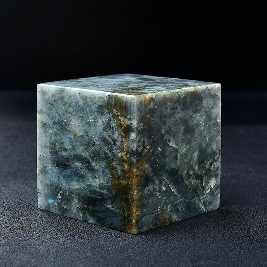 Natural Labradorite Healing Cube Crystal Stone