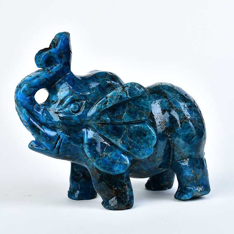 Blue Apatite Elephant (1 in stock)
