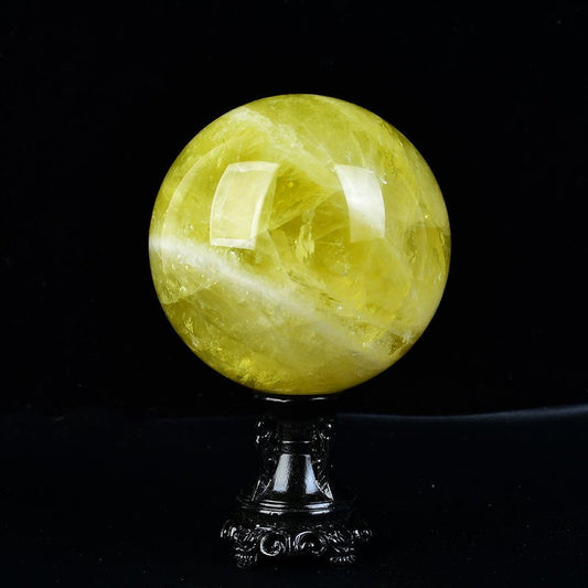 Natural Citrine Crystal Sphere