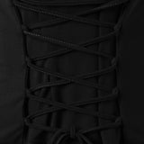 Tebuti™ Long Sleeve Lace-up Dress
