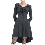 Tebuti™ Lace-Up Long Hooded Dress