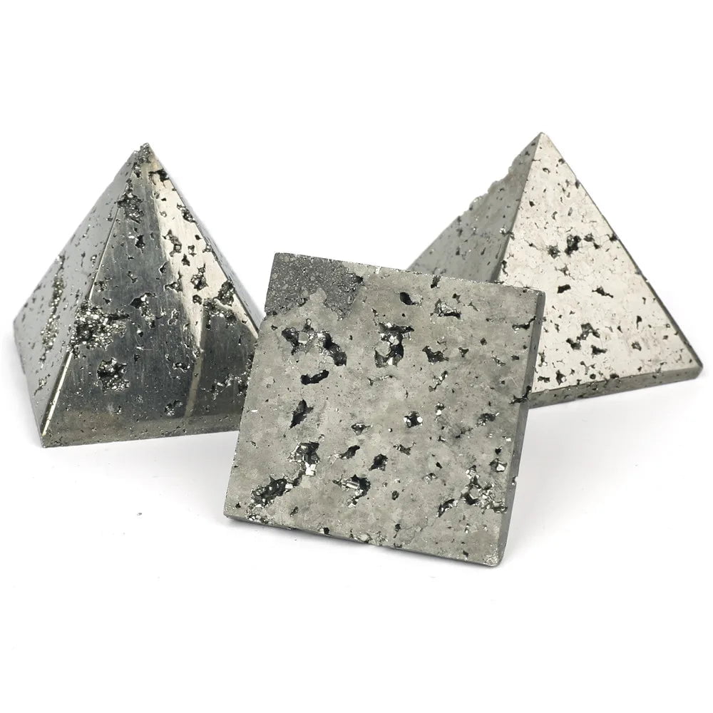 Natural Pyrite Pyramid