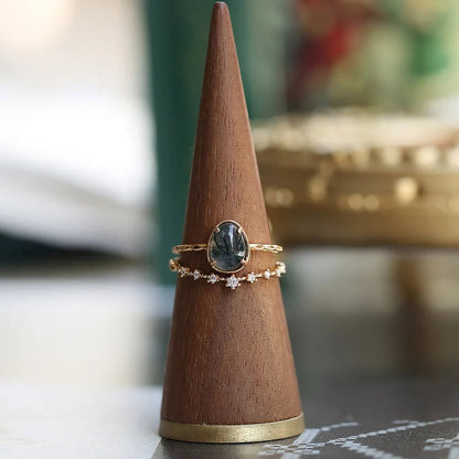 Sylphina Moss Agate Ring