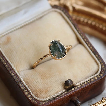 Sylphina Moss Agate Ring