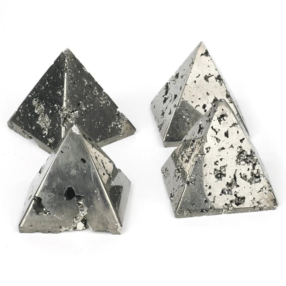 Natural Pyrite Pyramid