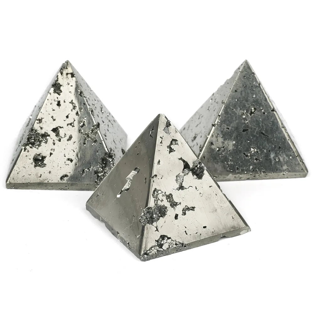 Natural Pyrite Pyramid