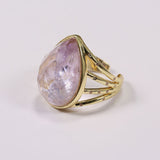 Raw Crystal Ring - Hypnotic Amethyst