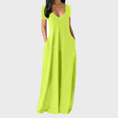 Tebuti™ Loose Short Sleeve Beach Dress