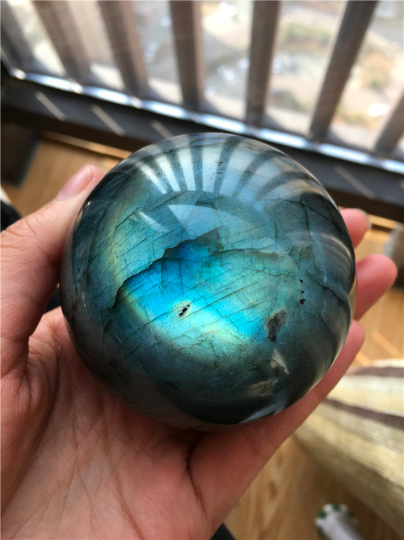 Natural Labradorite Sphere Stone