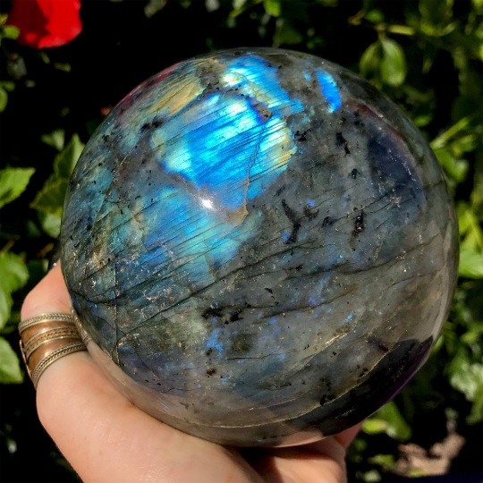 Natural Labradorite Sphere Stone