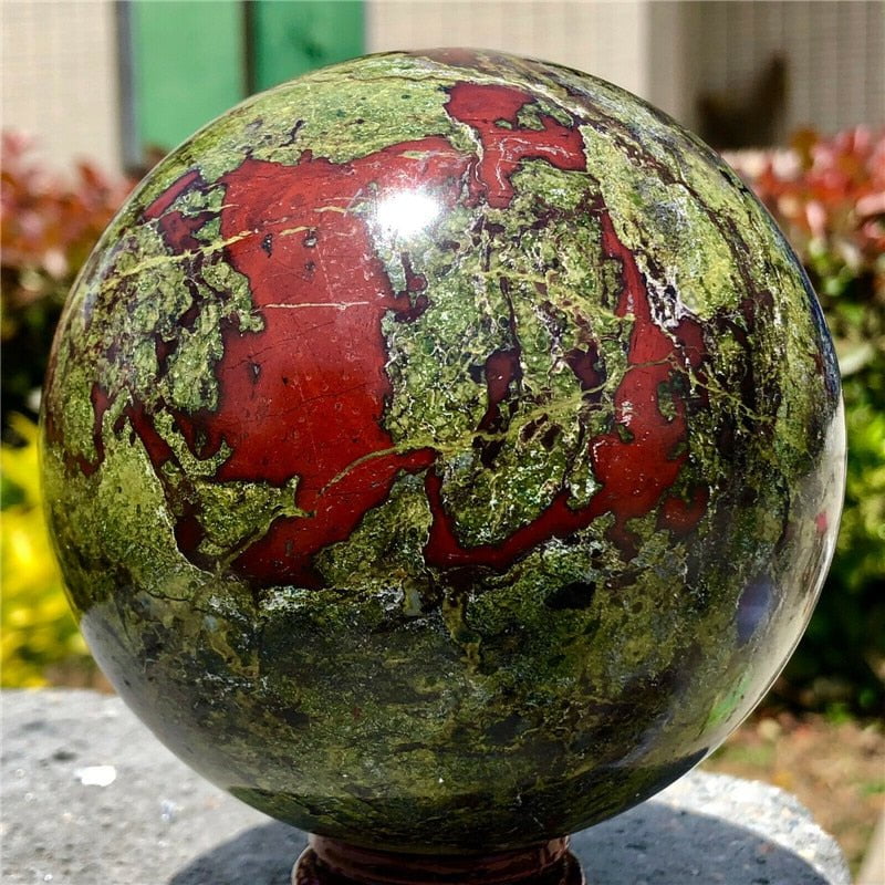 Natural Dragon Blood Healing Crystal Sphere