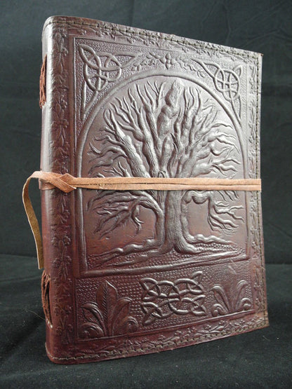 Handmade Pagan Wiccan Leather Book of Shadows Diary