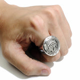 Eye of Horus Stainless Steel Men Ring