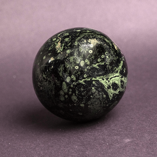 Natural Green Peacock Sphere Stone