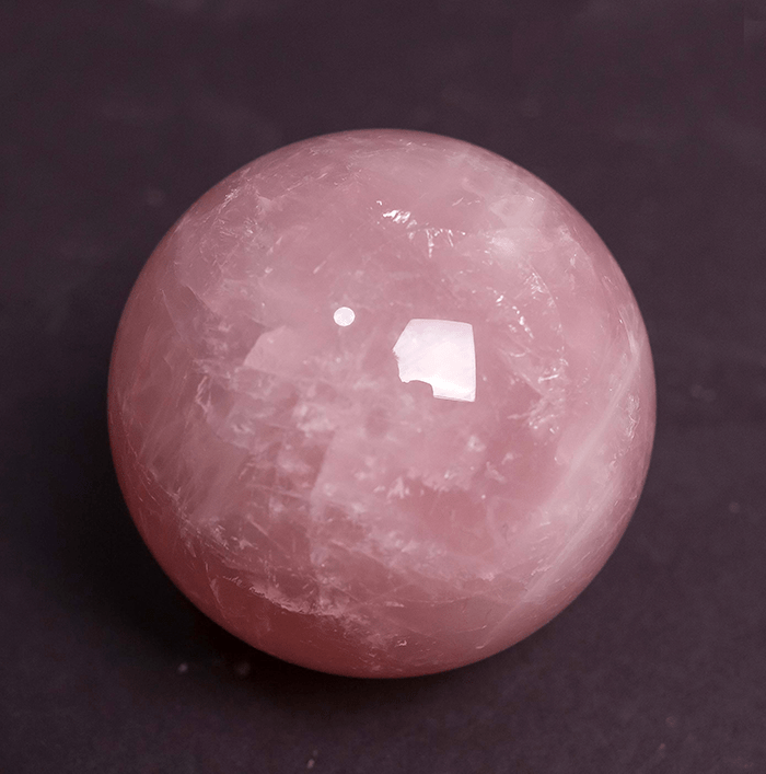 Natural Rose Quartz Crystal Ball