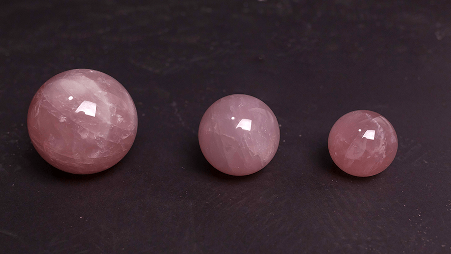 Natural Rose Quartz Crystal Ball